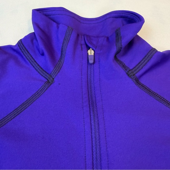 Nike Pro Purple Dri Fit Half Zip Shirt - Picture 4 of 16